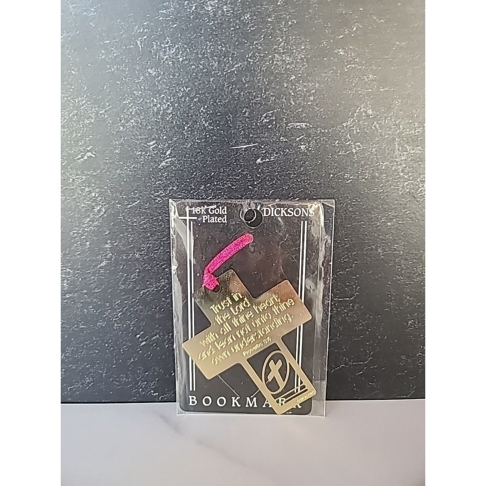 Vintage 18K Gold Plated Dicksons Bookmark